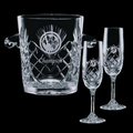 Cavanaugh Cooler & 2 Flutes Glasses